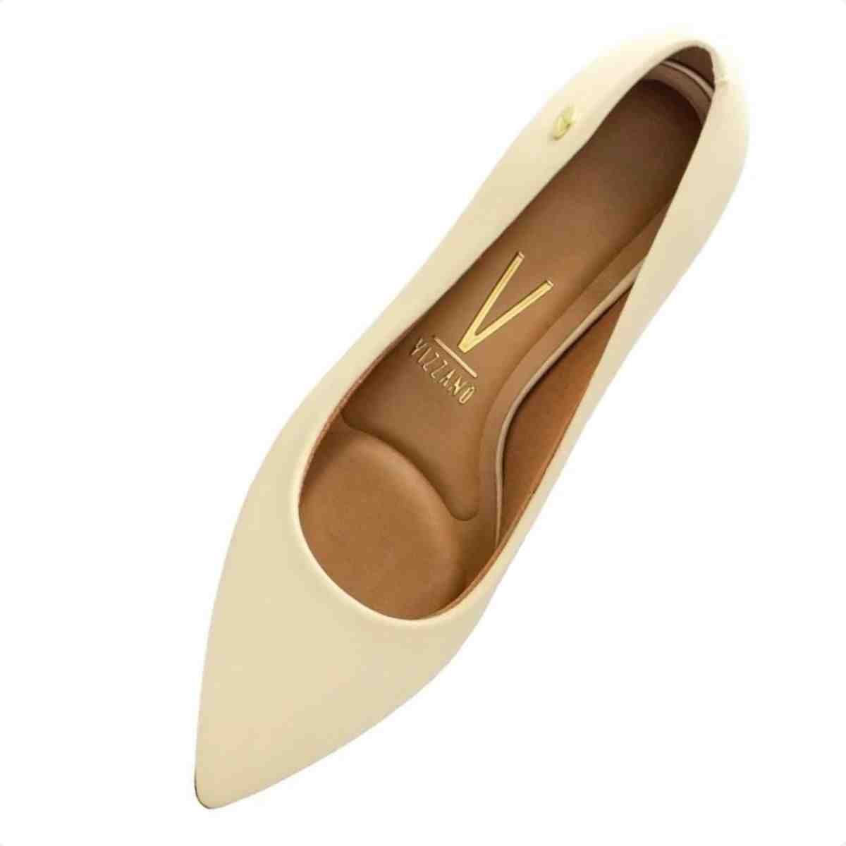 Sapato Scarpin Feminino Vizzano Branco Off Off White 3