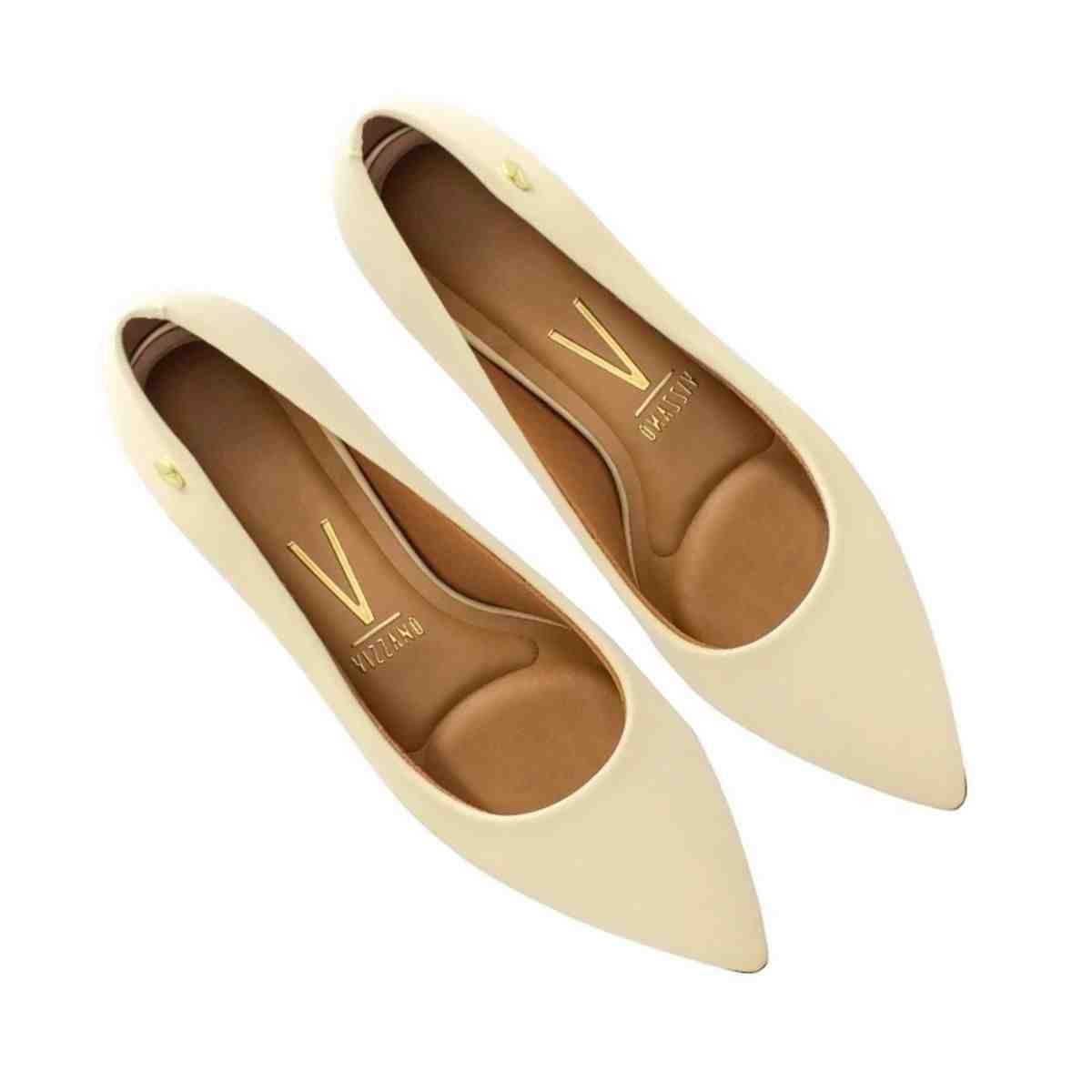 Sapato Scarpin Feminino Vizzano Branco Off Off White 6