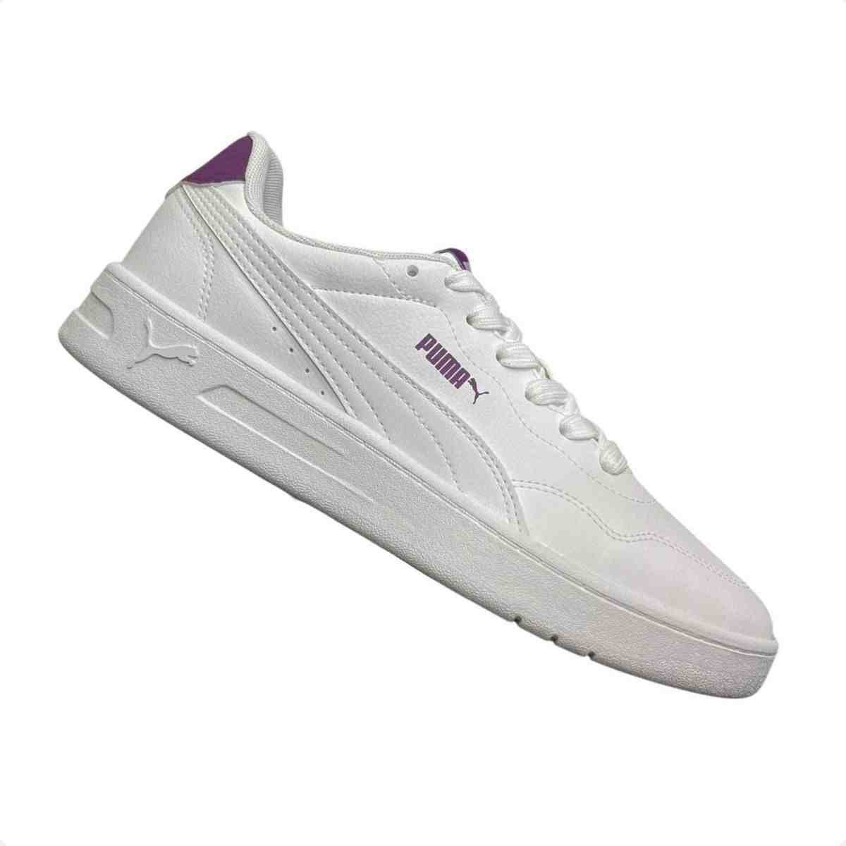 Tenis Casual Feminino Puma Court Lally Bdp Branco Branco 6