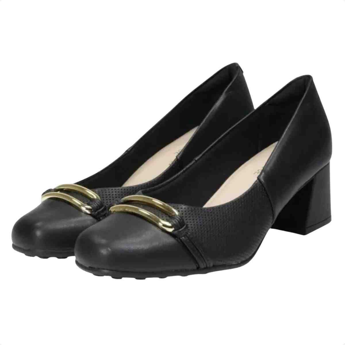 Sapato Feminino Scarpin Modare Preto Preto 3