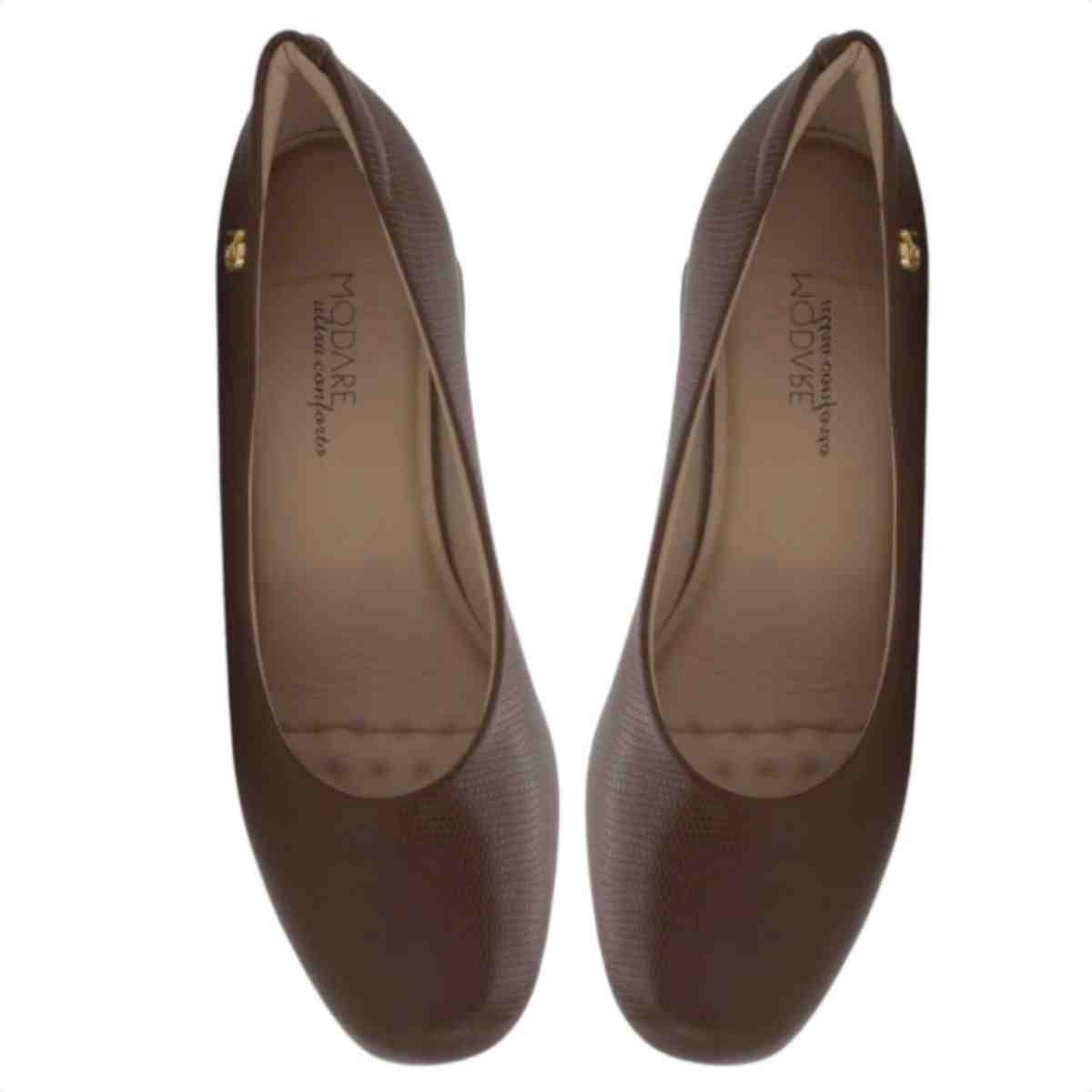 Sapato Feminino Scarpin Modare Marrom Marrom 4