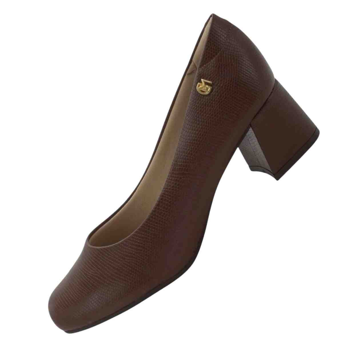 Sapato Feminino Scarpin Modare Marrom Marrom 5