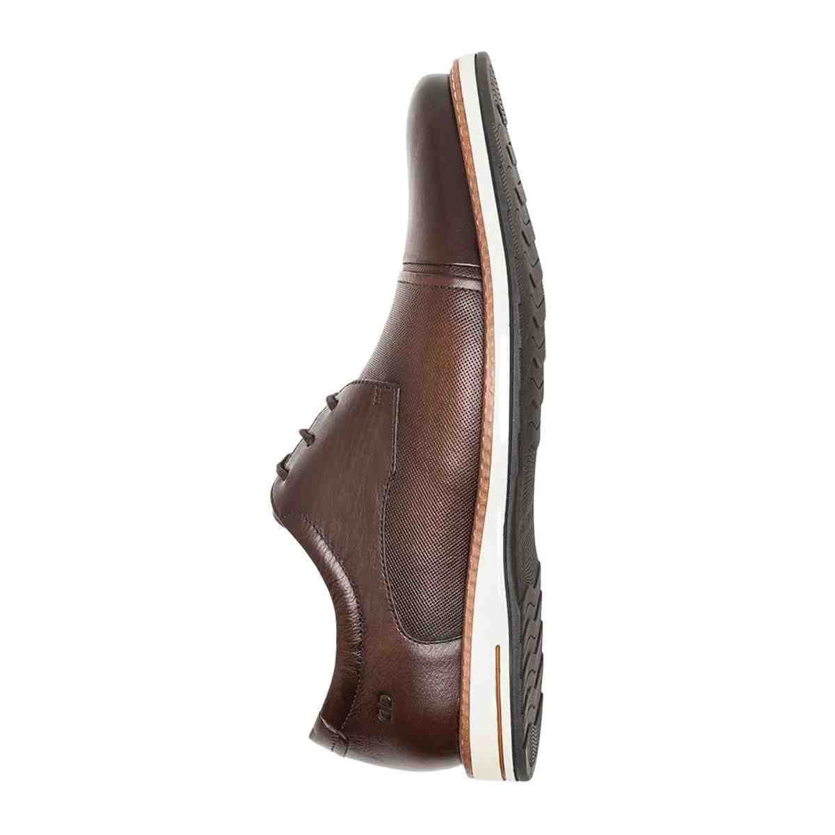 Sapato Esporte Fino Masculino Democrata Oliver Mogno Marrom 4