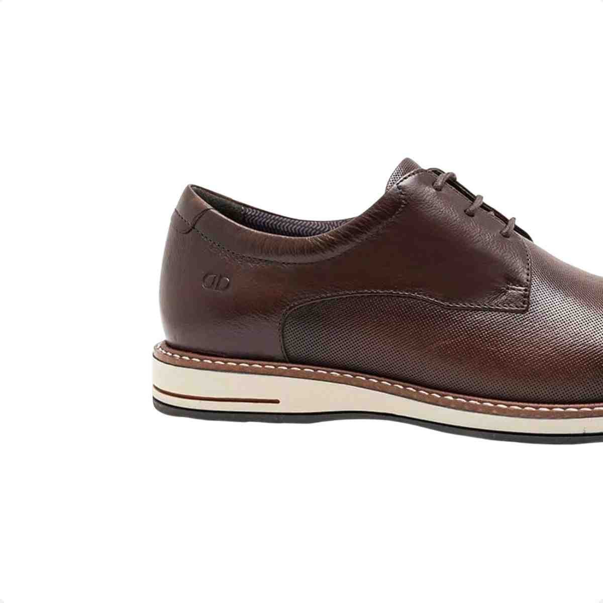 Sapato Esporte Fino Masculino Democrata Oliver Mogno Marrom 7