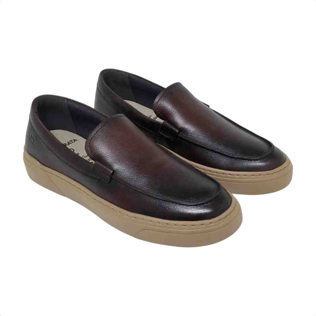 Mocassim Masculino Democrata Bill Mogno Marrom 2