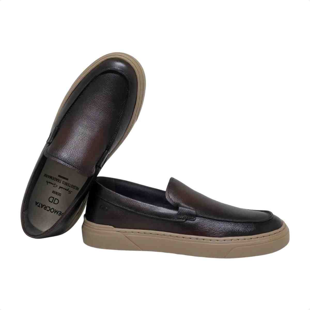 Mocassim Masculino Democrata Bill Mogno Marrom 3
