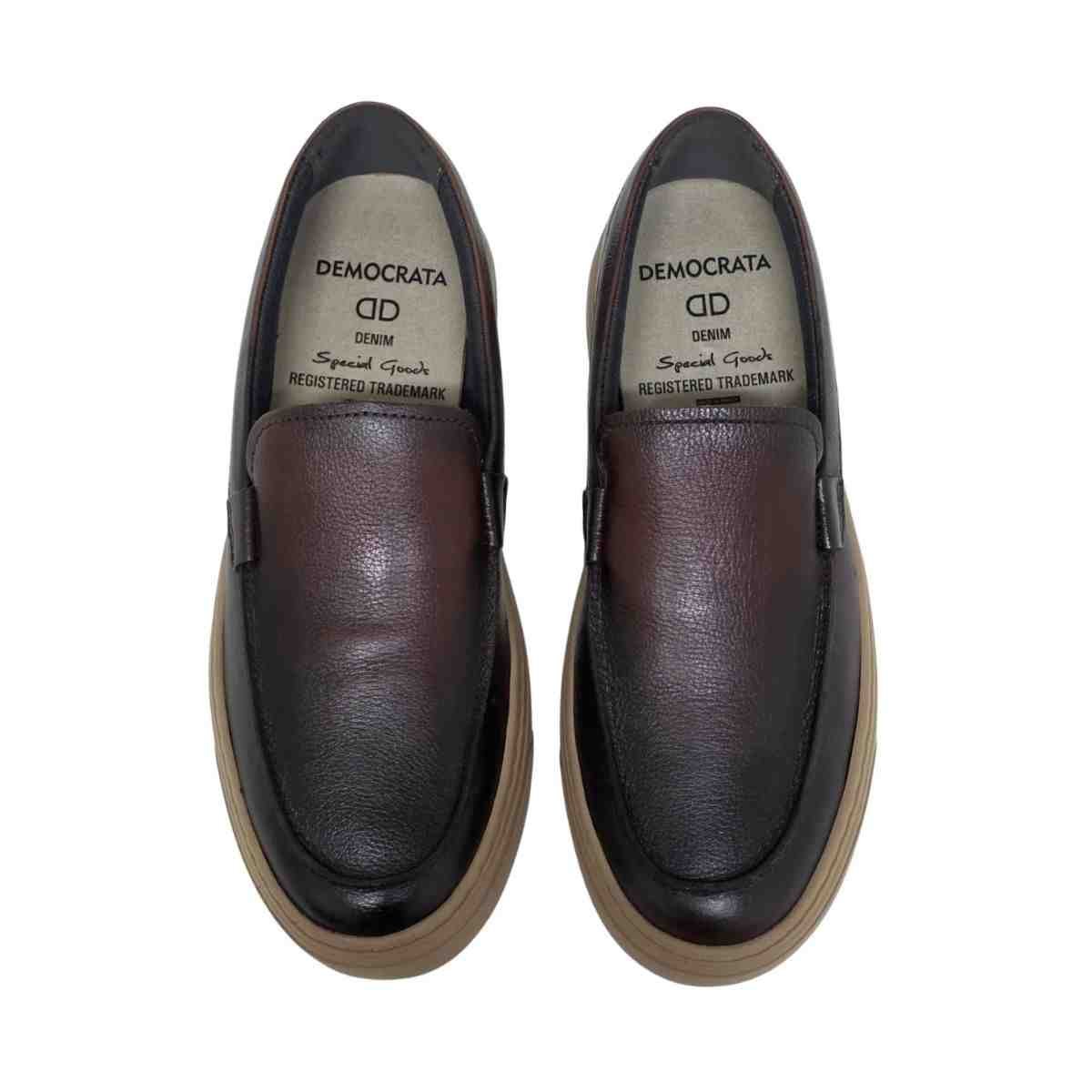 Mocassim Masculino Democrata Bill Mogno Marrom 4