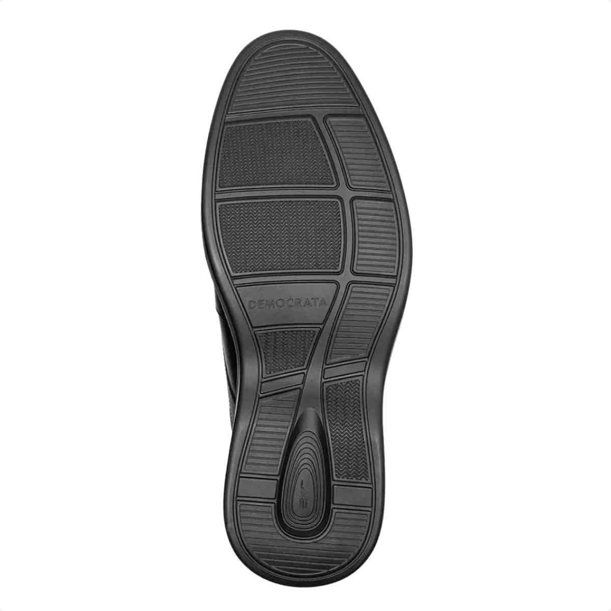 Sapato Esporte Fino Masculino Democrata Air Magnum Preto Preto 5