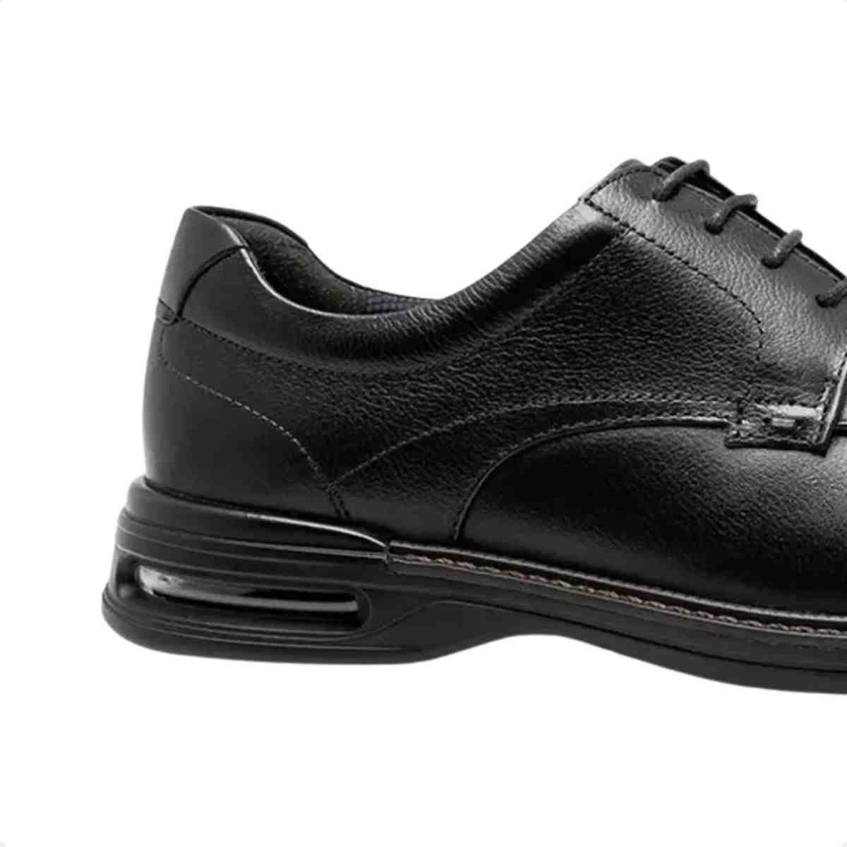 Sapato Esporte Fino Masculino Democrata Air Magnum Preto Preto 6