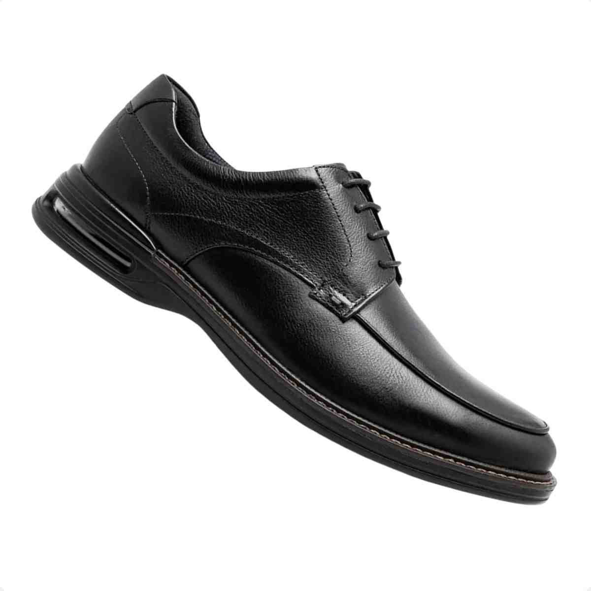 Sapato Esporte Fino Masculino Democrata Air Magnum Preto Preto 7