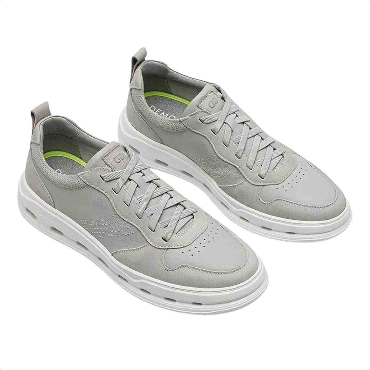 Sapatênis Masculino Democrata Groove Full Light Cinza Cinza 2