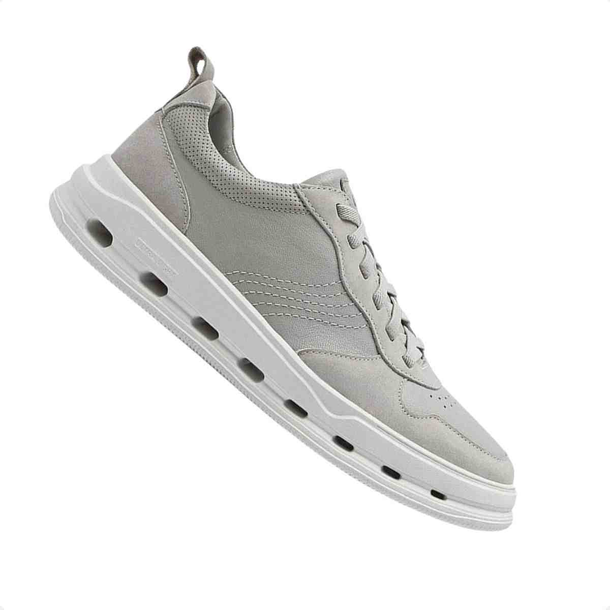 Sapatênis Masculino Democrata Groove Full Light Cinza Cinza 7