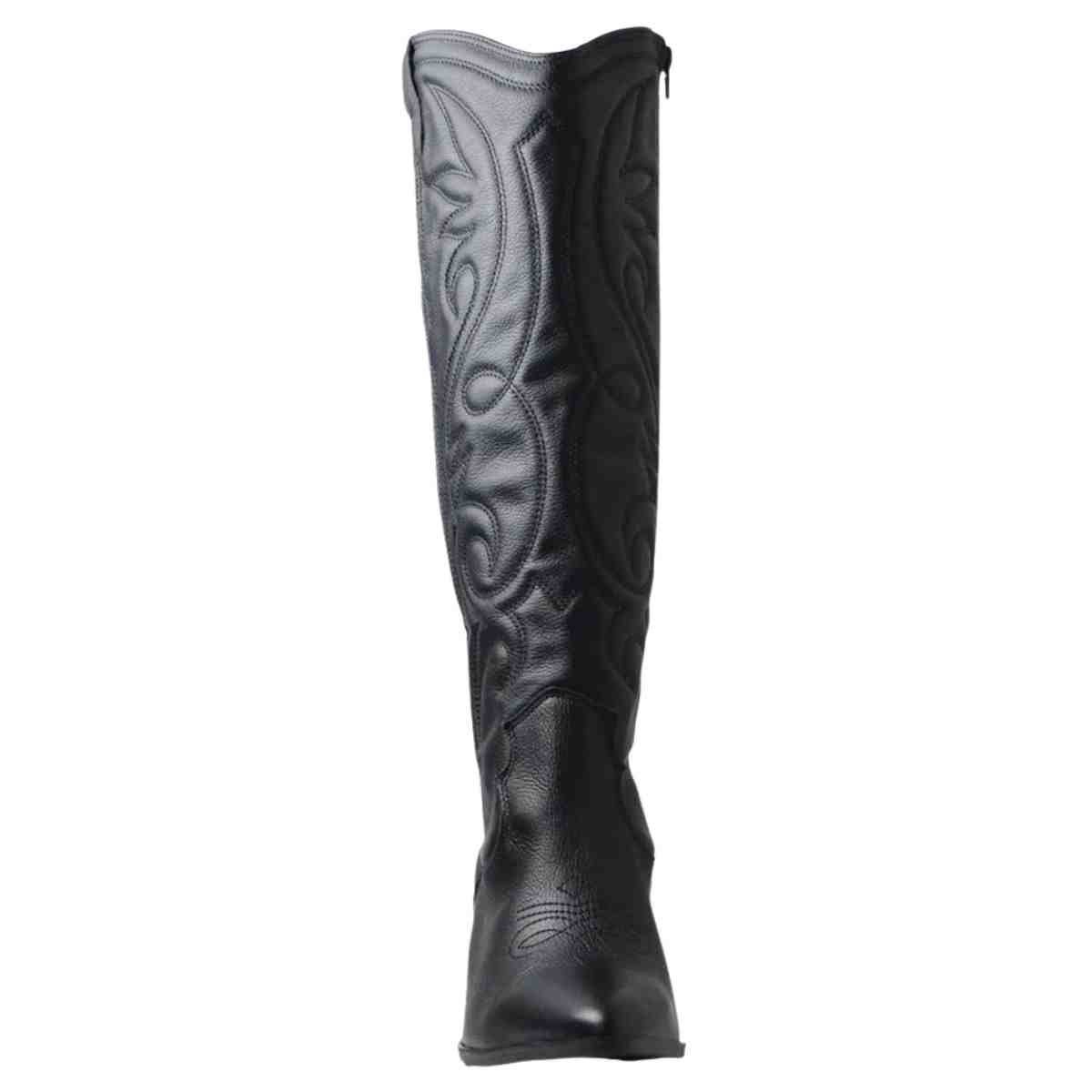 Bota Feminina Western Via Marte Preta Preto 6