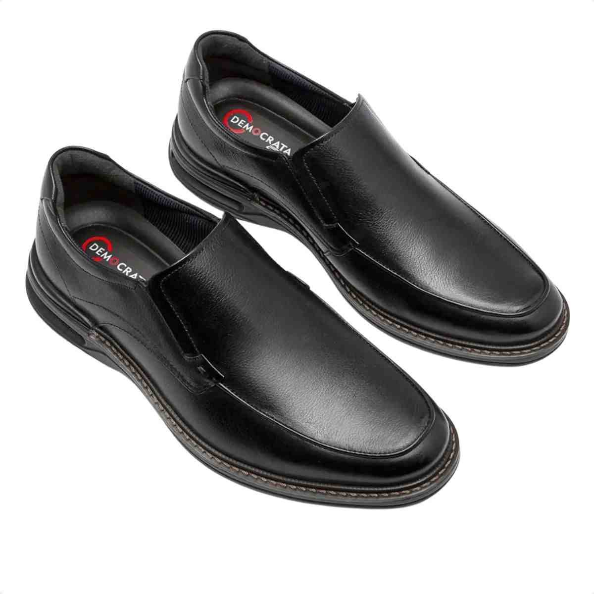 Sapato Esporte Fino Masculino Democrata Air Magnum Preto Preto 2