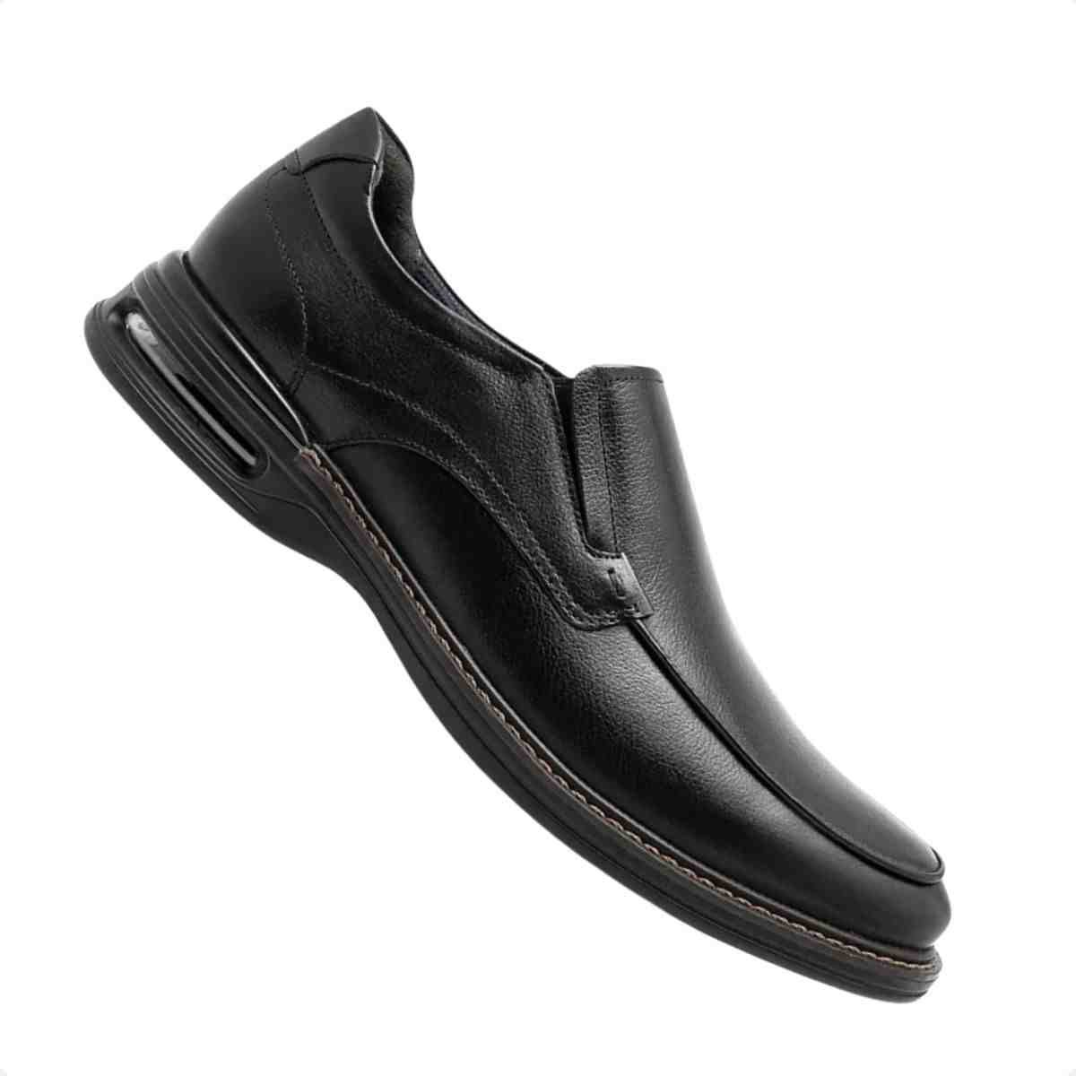 Sapato Esporte Fino Masculino Democrata Air Magnum Preto Preto 6