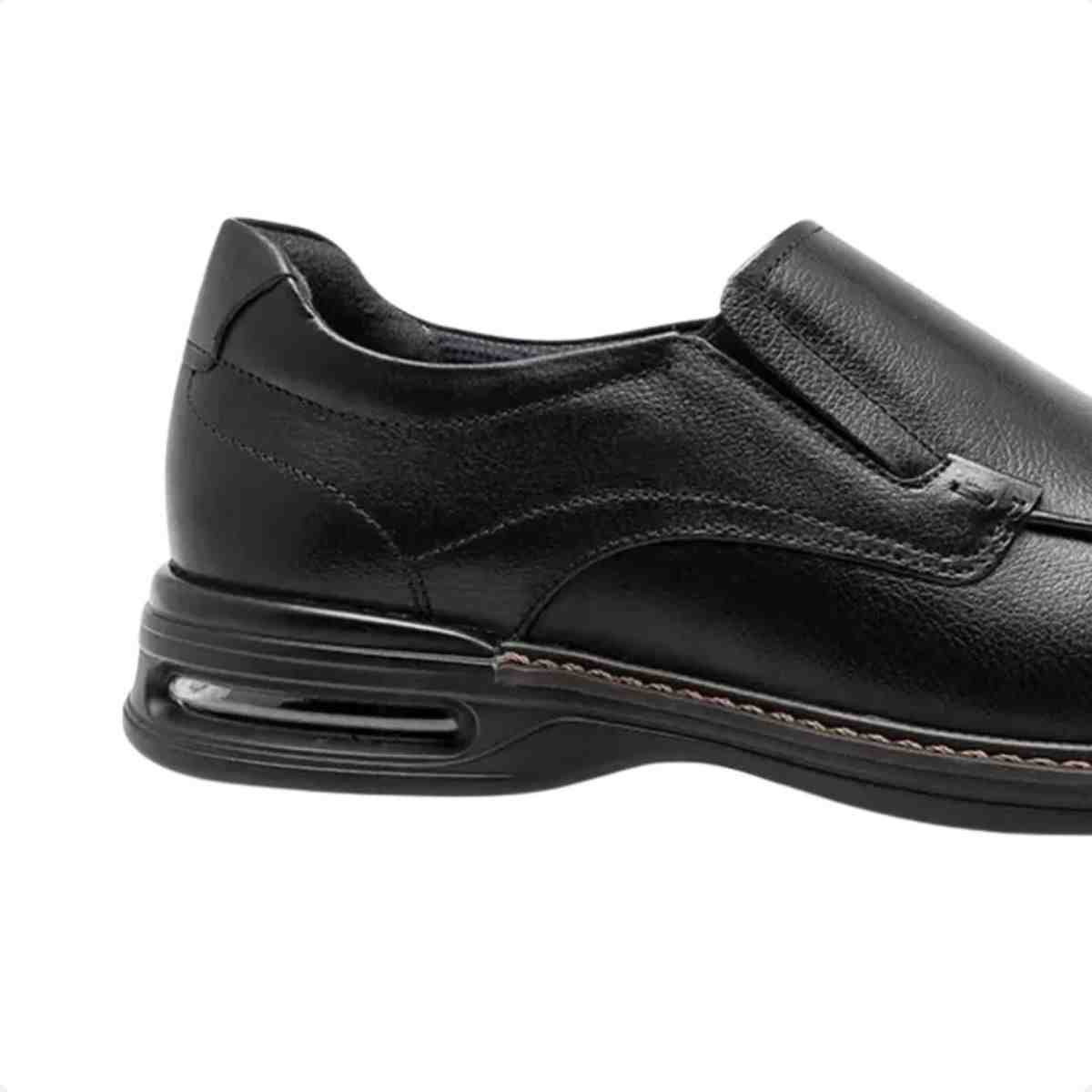 Sapato Esporte Fino Masculino Democrata Air Magnum Preto Preto 7