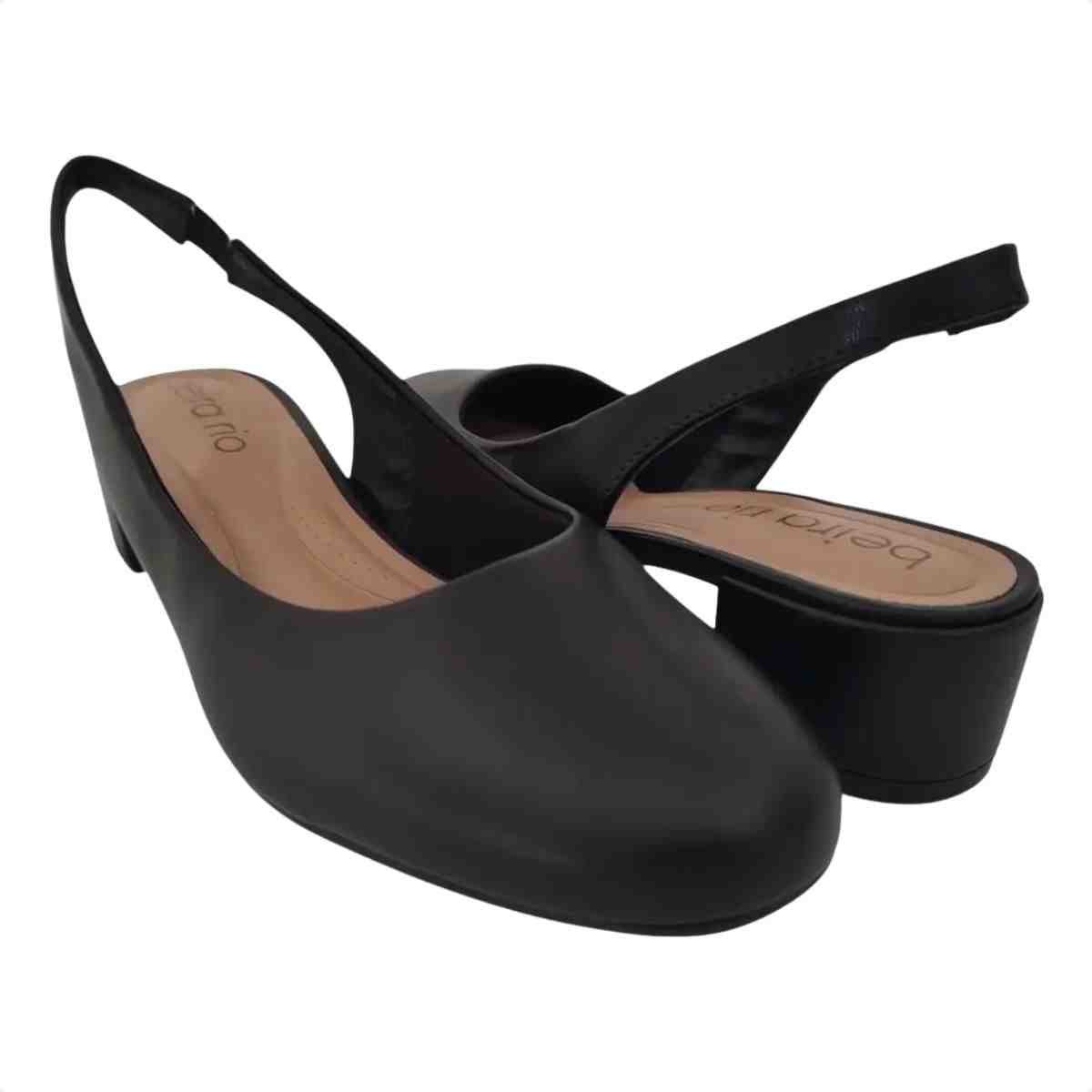 Sapato Feminino Slingback Beira Rio Preto Preto 4