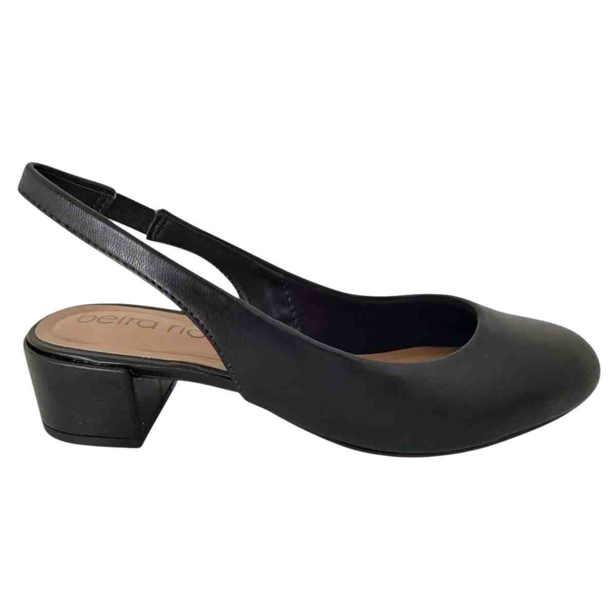 Sapato Feminino Slingback Beira Rio Preto