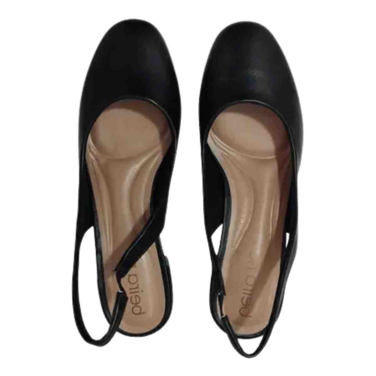 Sapato Feminino Slingback Beira Rio Preto Preto 6