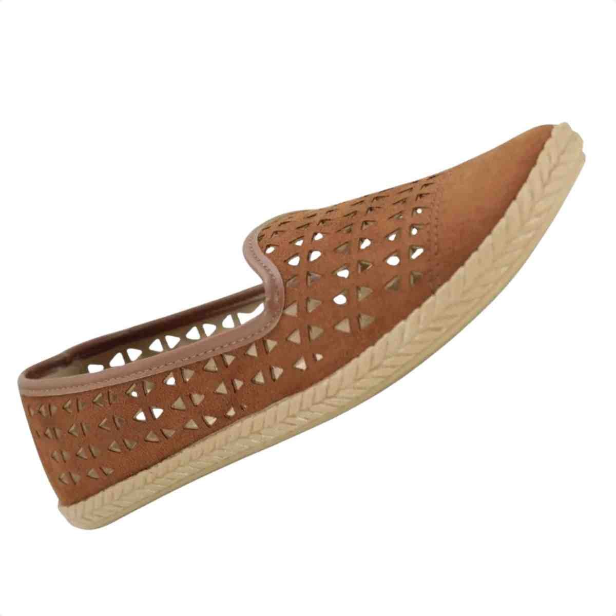 Sapatilha Femimina Alpargata Moleca Avelã Marrom 3