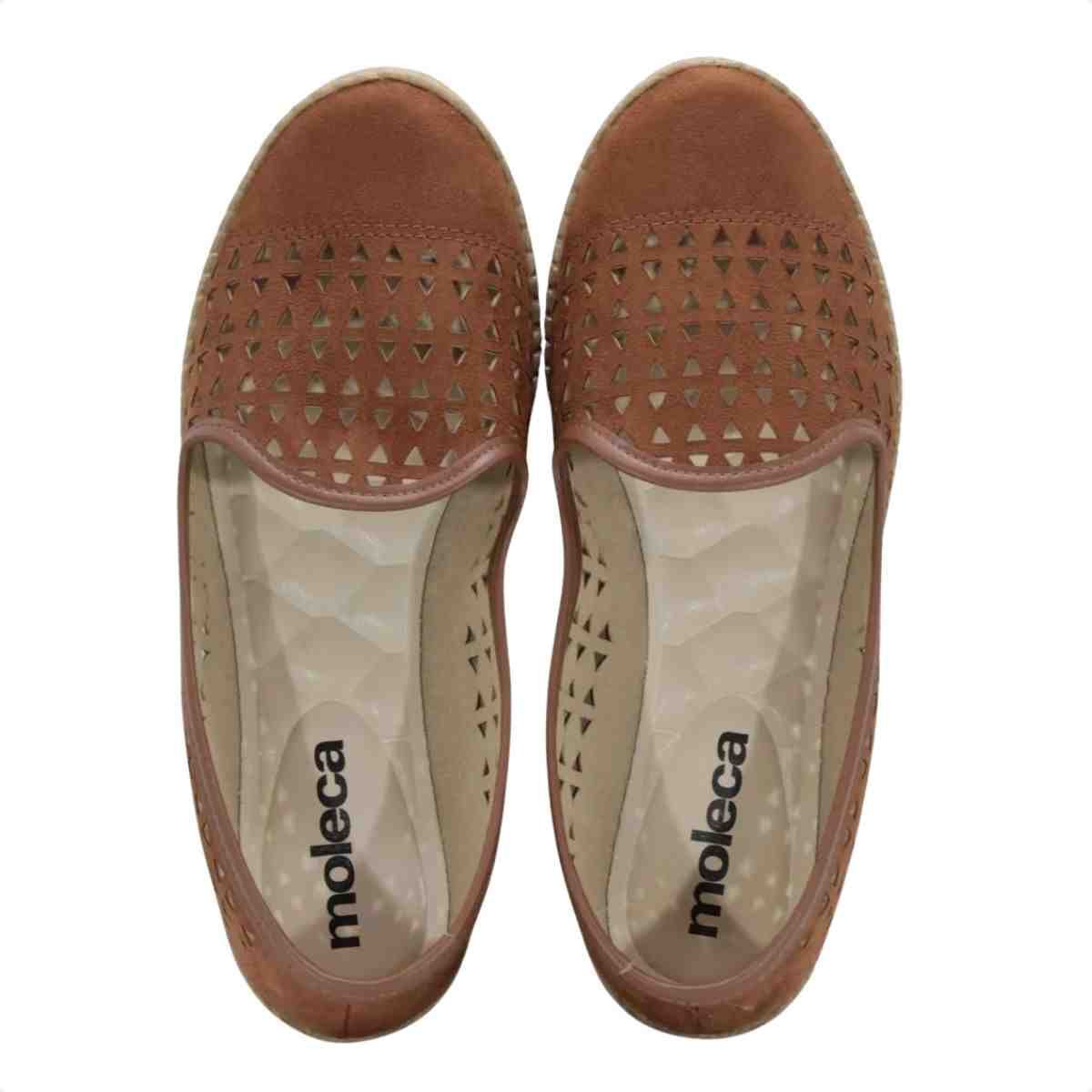 Sapatilha Femimina Alpargata Moleca Avelã Marrom 4