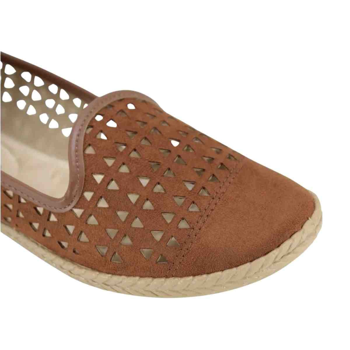 Sapatilha Femimina Alpargata Moleca Avelã Marrom 6