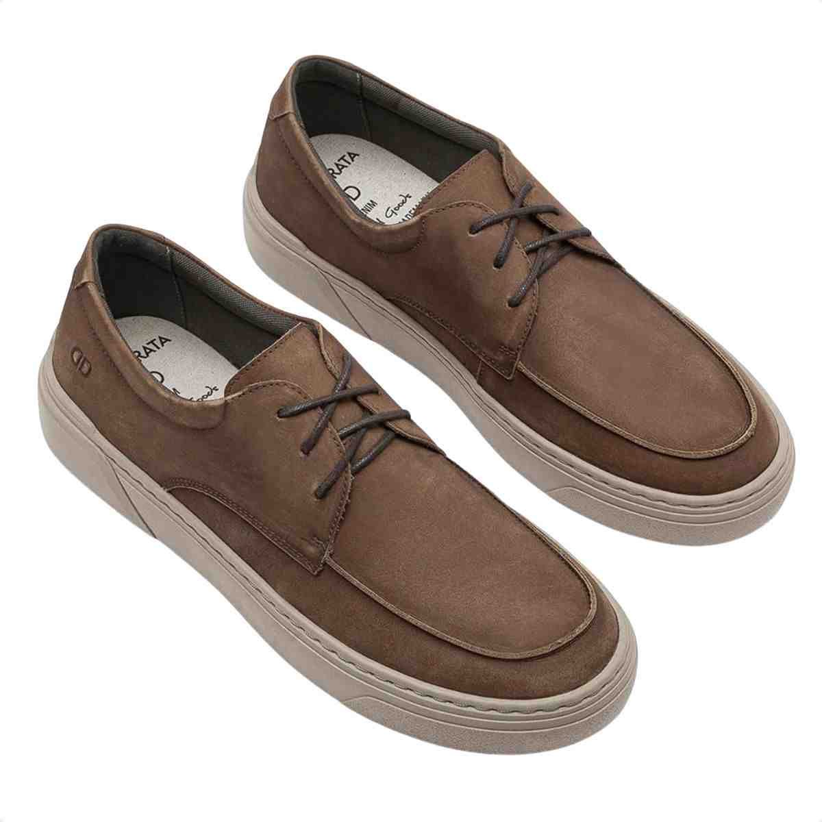 Sapatenis Masculina Democrata Bill Castanho Marrom 2