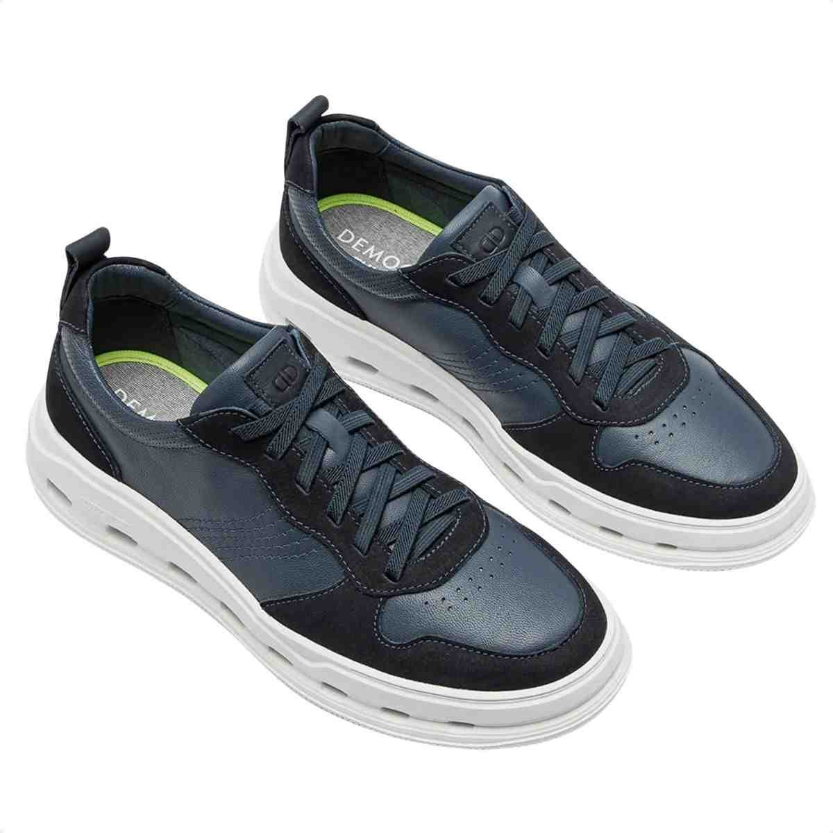 Sapatenis Masculina Democrata Groove Full Light Azul Marinho Azul Marinho 2