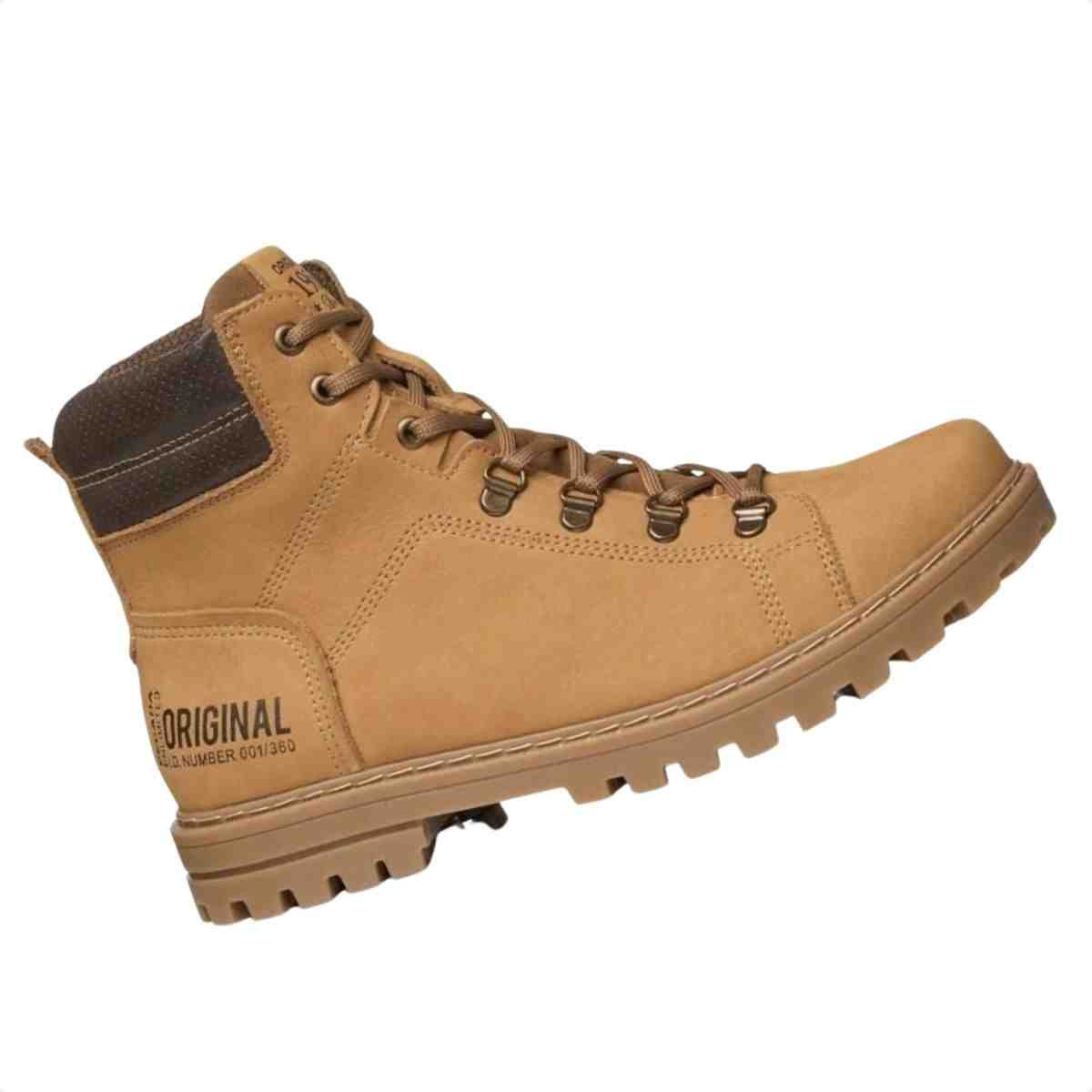 Bota Coturno Masculino Pegada Worker Havana Marrom 5