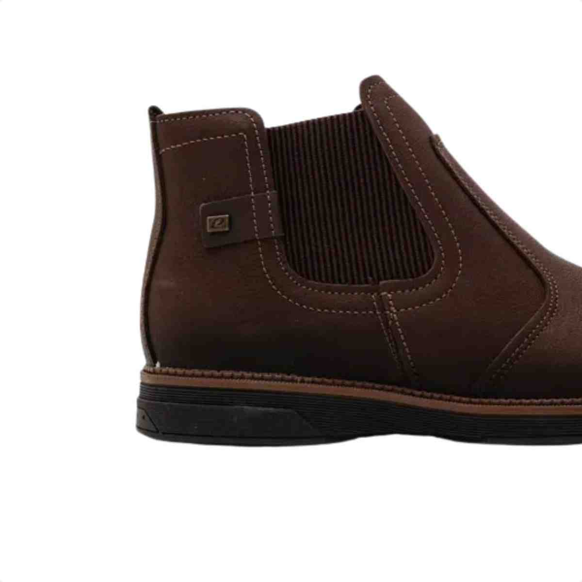 Bota Coturno Masculino Pegada Chelsea Chocolate Marrom 5