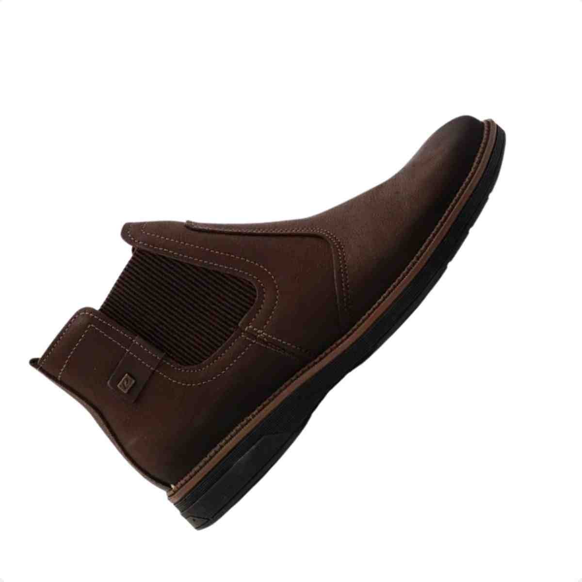 Bota Coturno Masculino Pegada Chelsea Chocolate Marrom 6