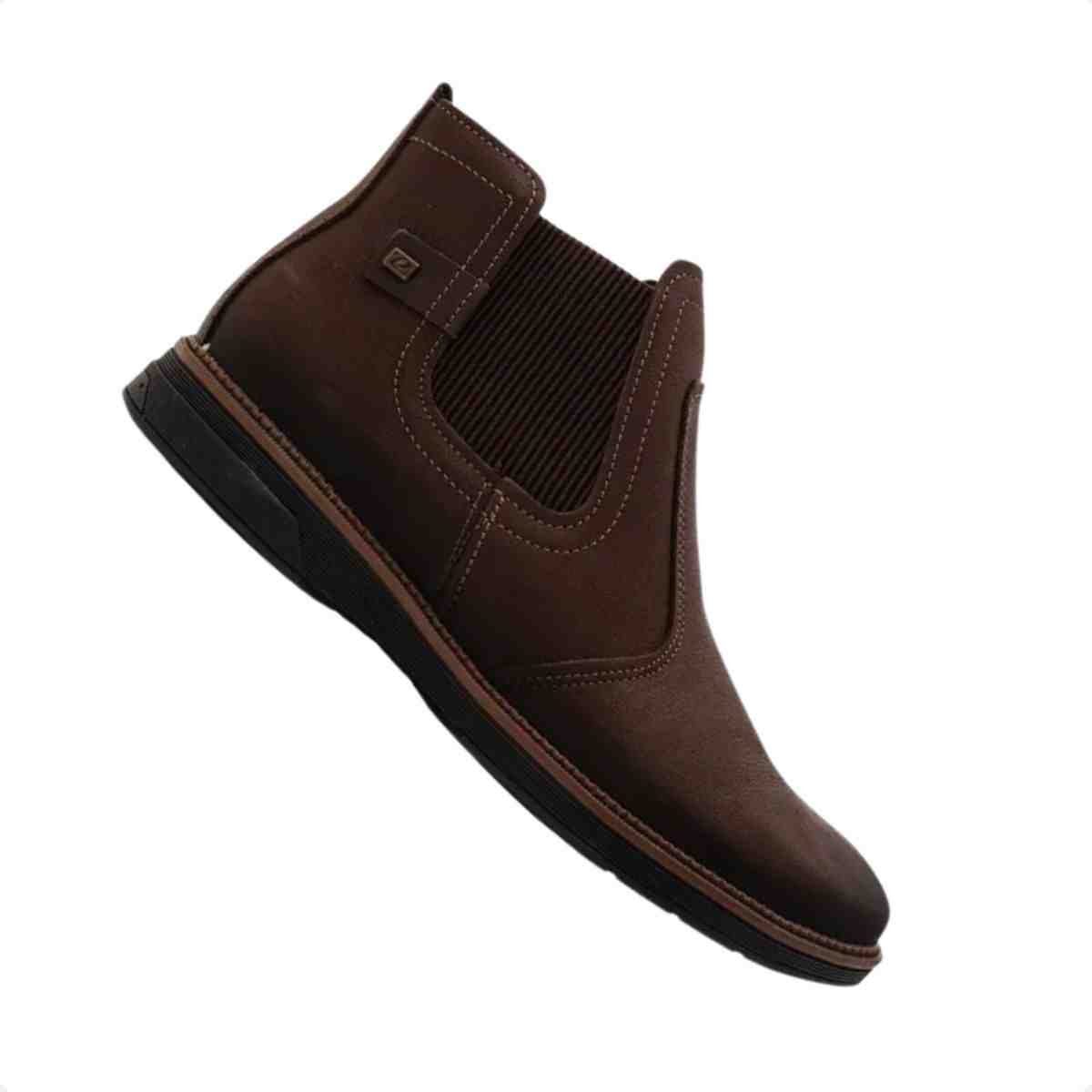 Bota Coturno Masculino Pegada Chelsea Chocolate Marrom 7