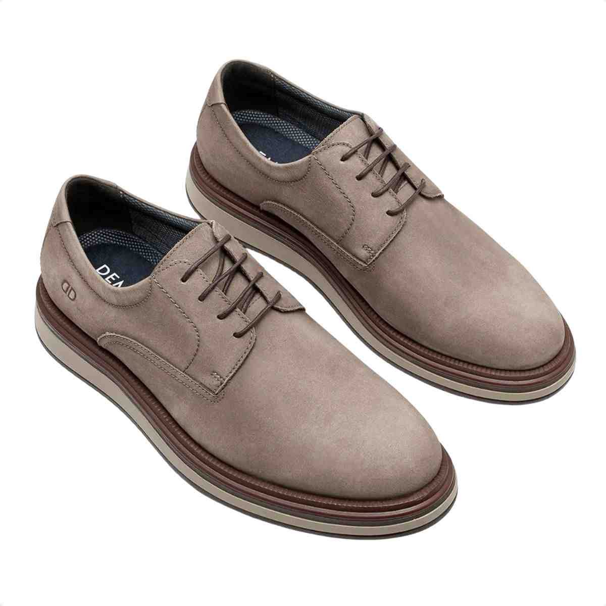 Sapato Esporte Fino Masculino Democrata Durant Rato Bege 2