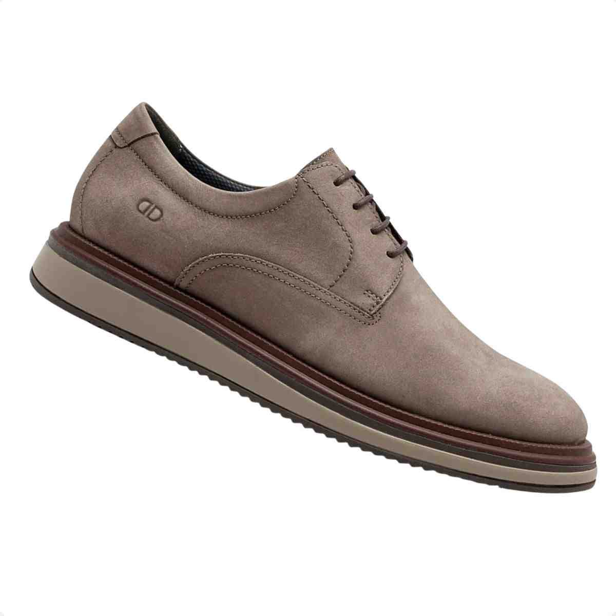 Sapato Esporte Fino Masculino Democrata Durant Rato Bege 6