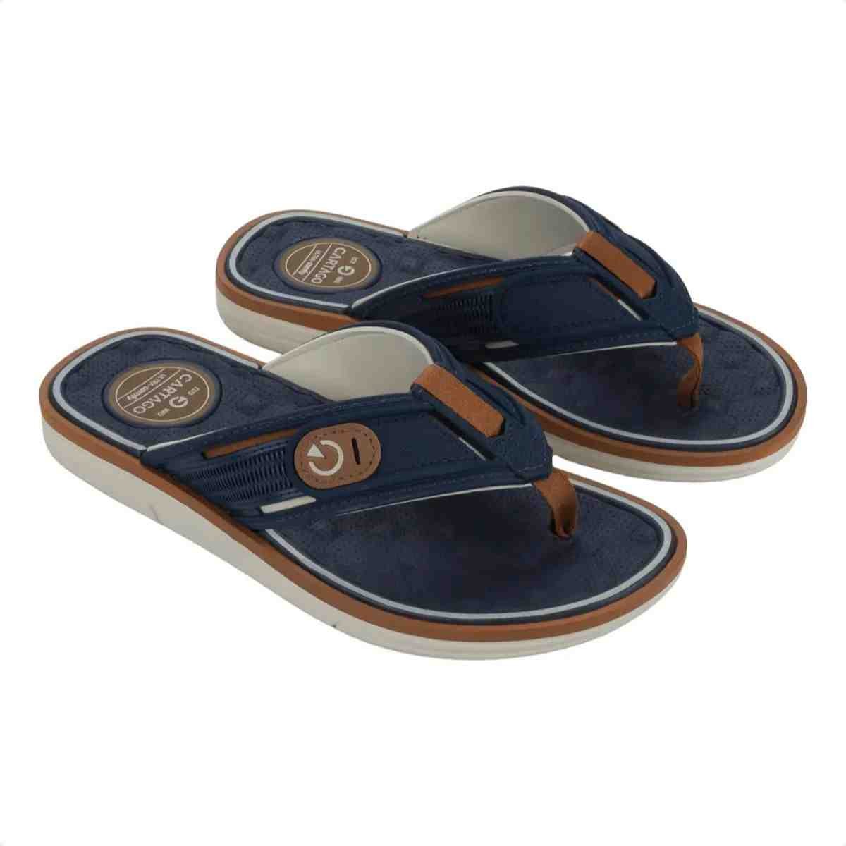 Chinelo Dedo Masculinocartago Lyon Iv Azul Azul Marinho 2