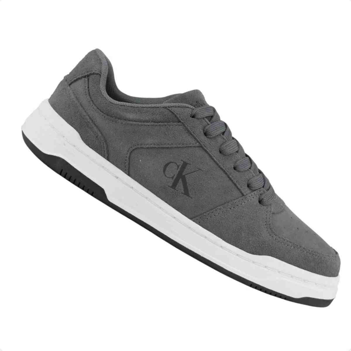 Sapatenis Masculino Calvin Klein Court Cinza Chumbo 7