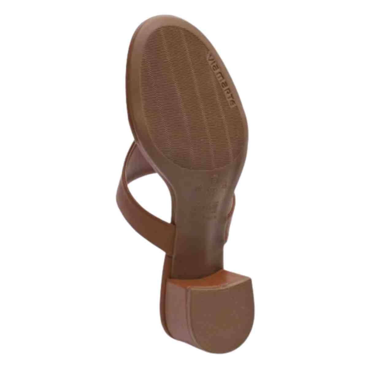 Tamanco Feminino Salto Grosso Via Marte Marrom Marrom 7