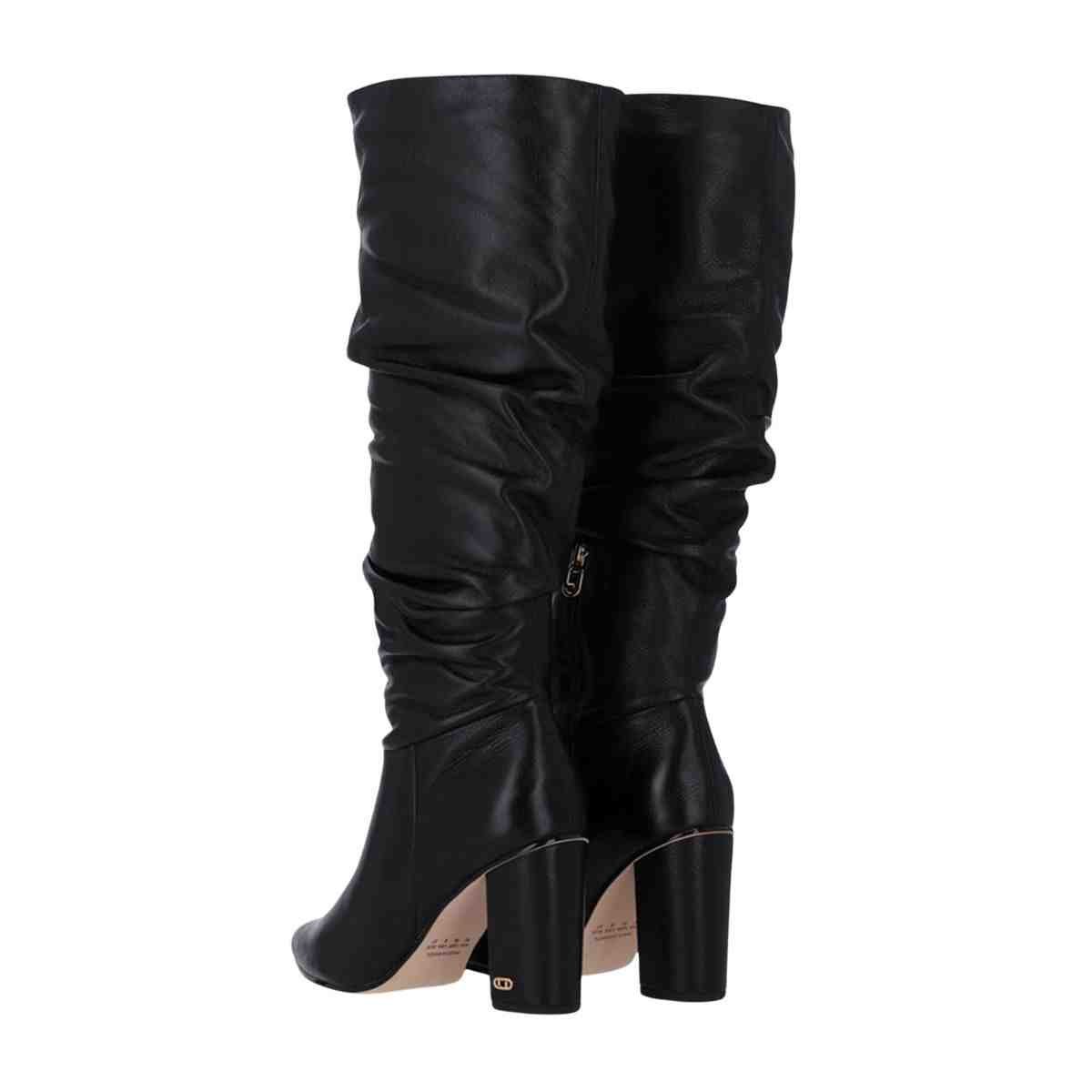 Bota Cano Alto Feminino Luz Da Lua Saara Preto Preto 4