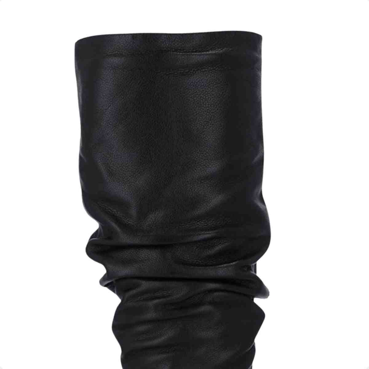 Bota Cano Alto Feminino Luz Da Lua Saara Preto Preto 7