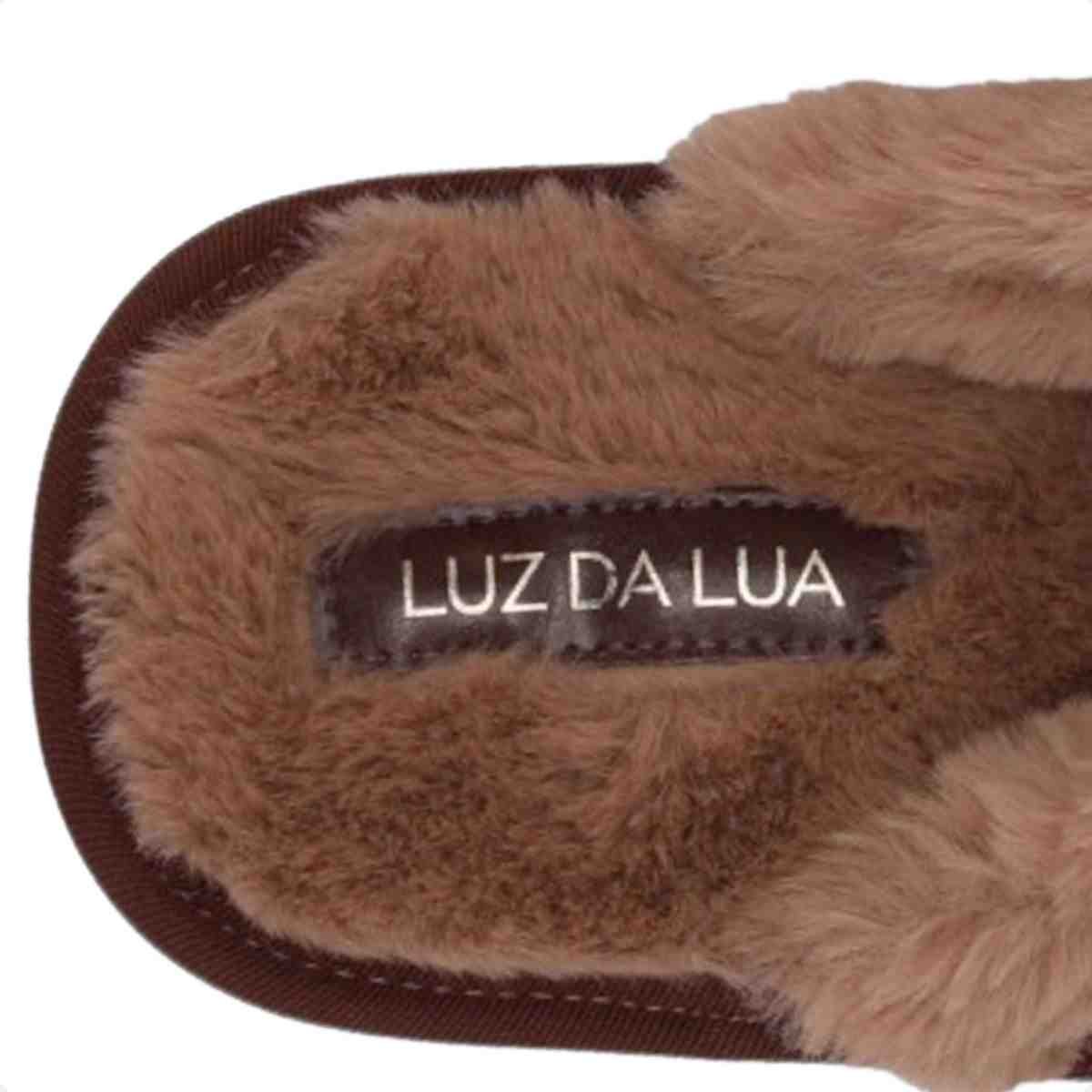 Pantufa Aberto Feminino Luz Da Lua Trufa Marrom 6