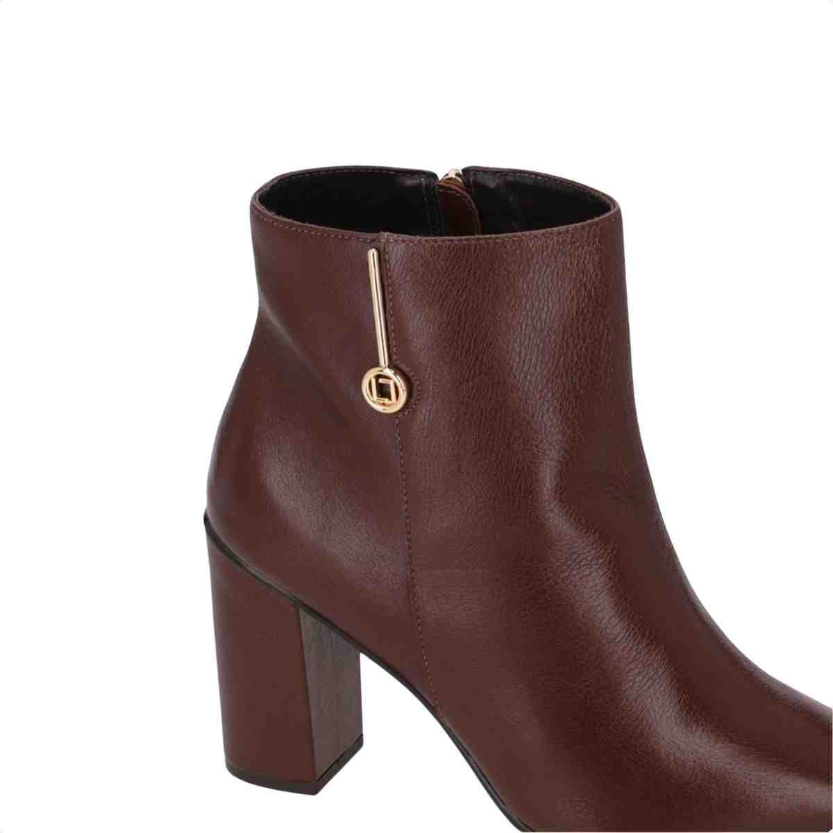 Bota Cano Médio Feminino Luz Da Lua Trufa Marrom 3