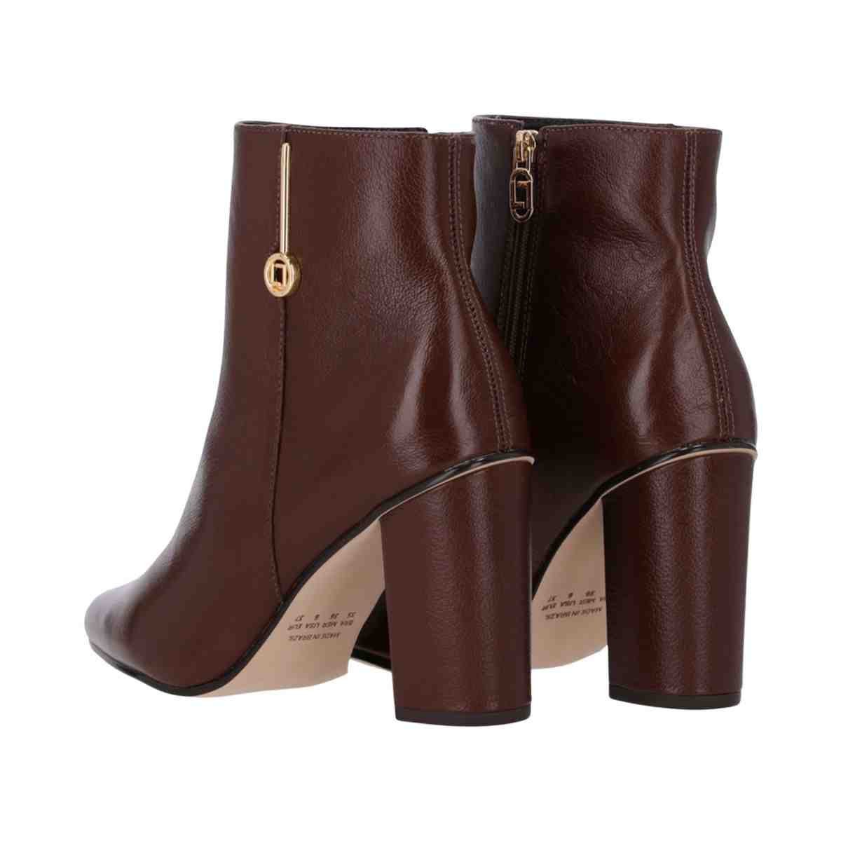 Bota Cano Médio Feminino Luz Da Lua Trufa Marrom 4