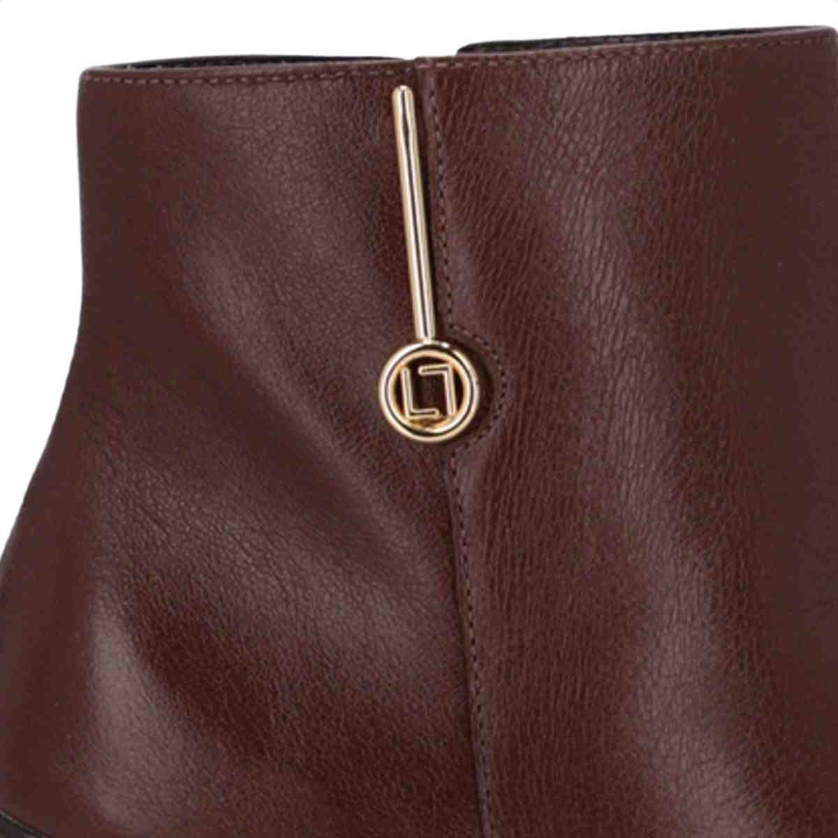 Bota Cano Médio Feminino Luz Da Lua Trufa Marrom 5