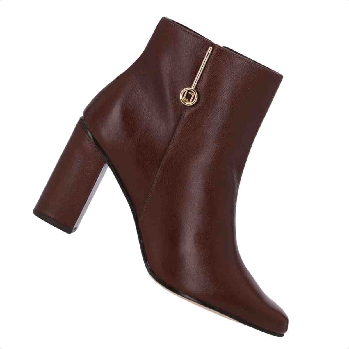 Bota Cano Médio Feminino Luz Da Lua Trufa Marrom 6