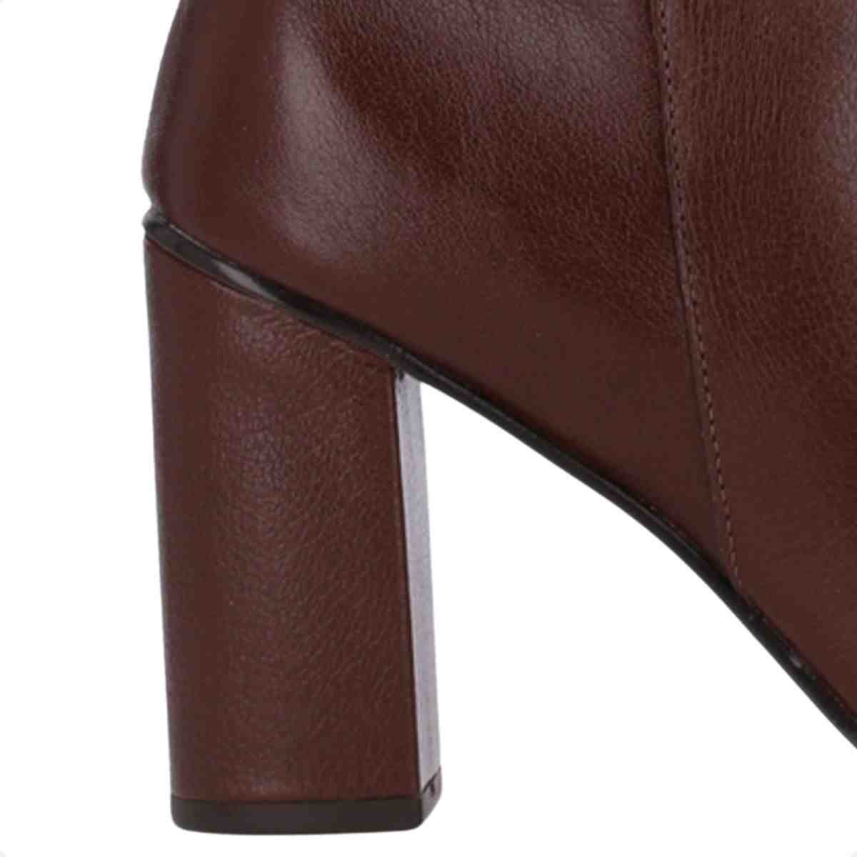 Bota Cano Médio Feminino Luz Da Lua Trufa Marrom 7