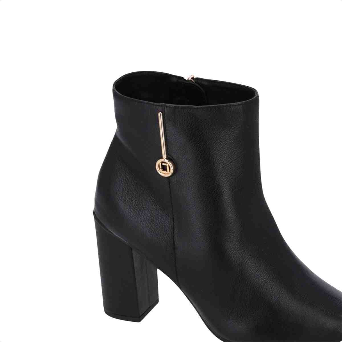 Bota Cano Médio Feminino Luz Da Lua Preto Preto 5