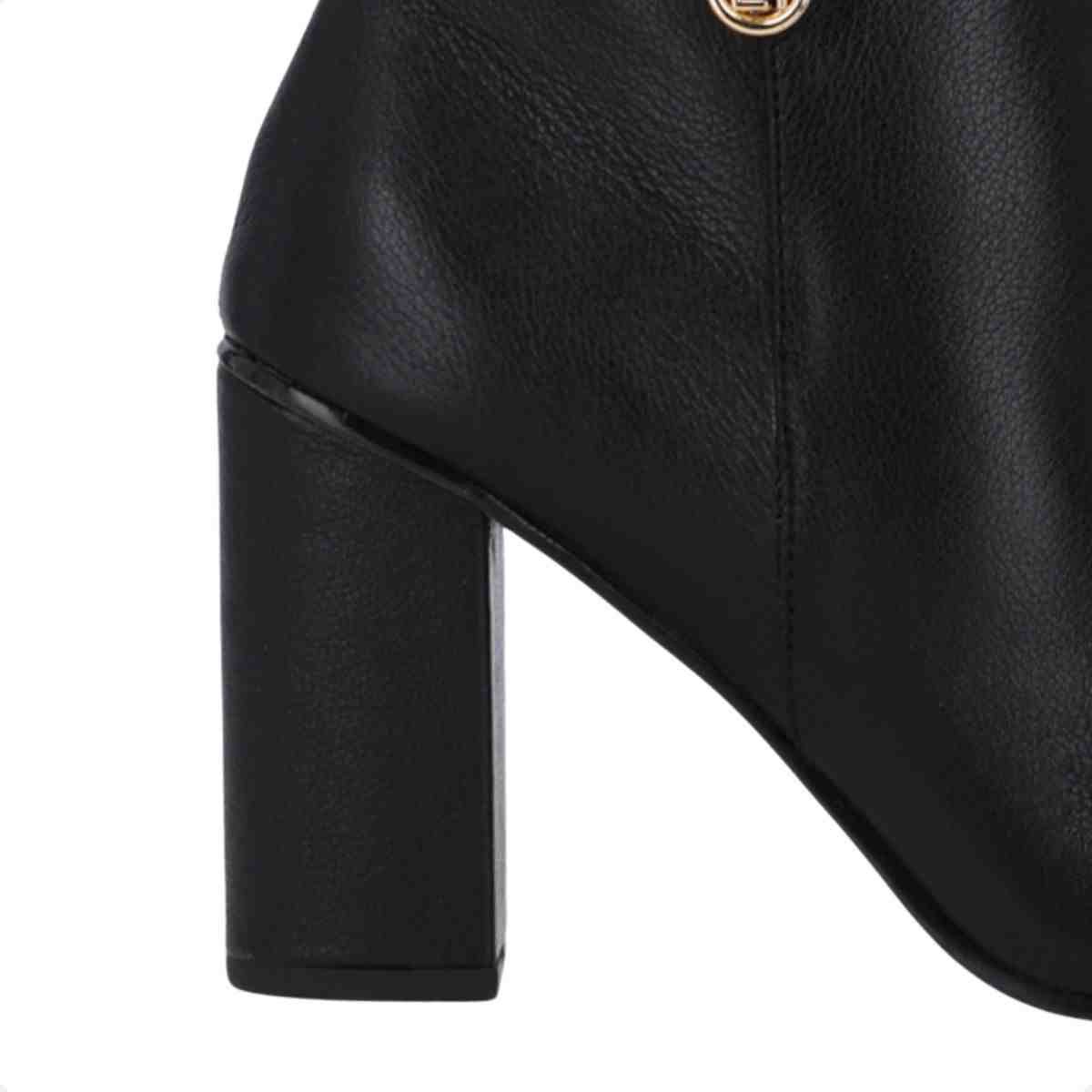 Bota Cano Médio Feminino Luz Da Lua Preto Preto 6