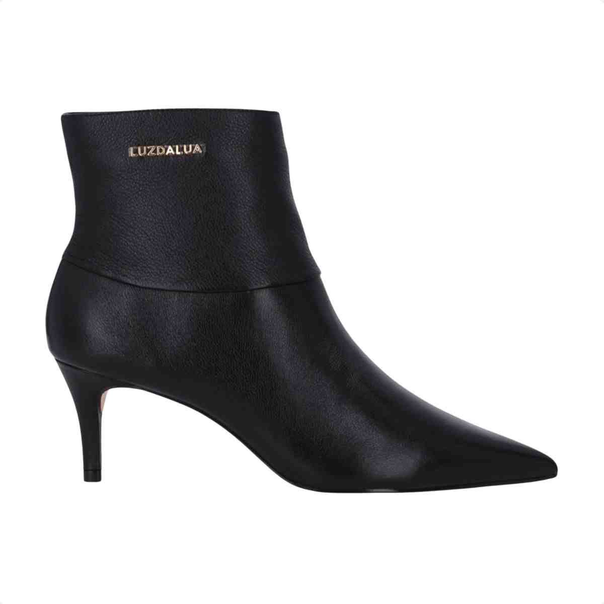 Bota Cano Médio Feminino Luz Da Lua Preto