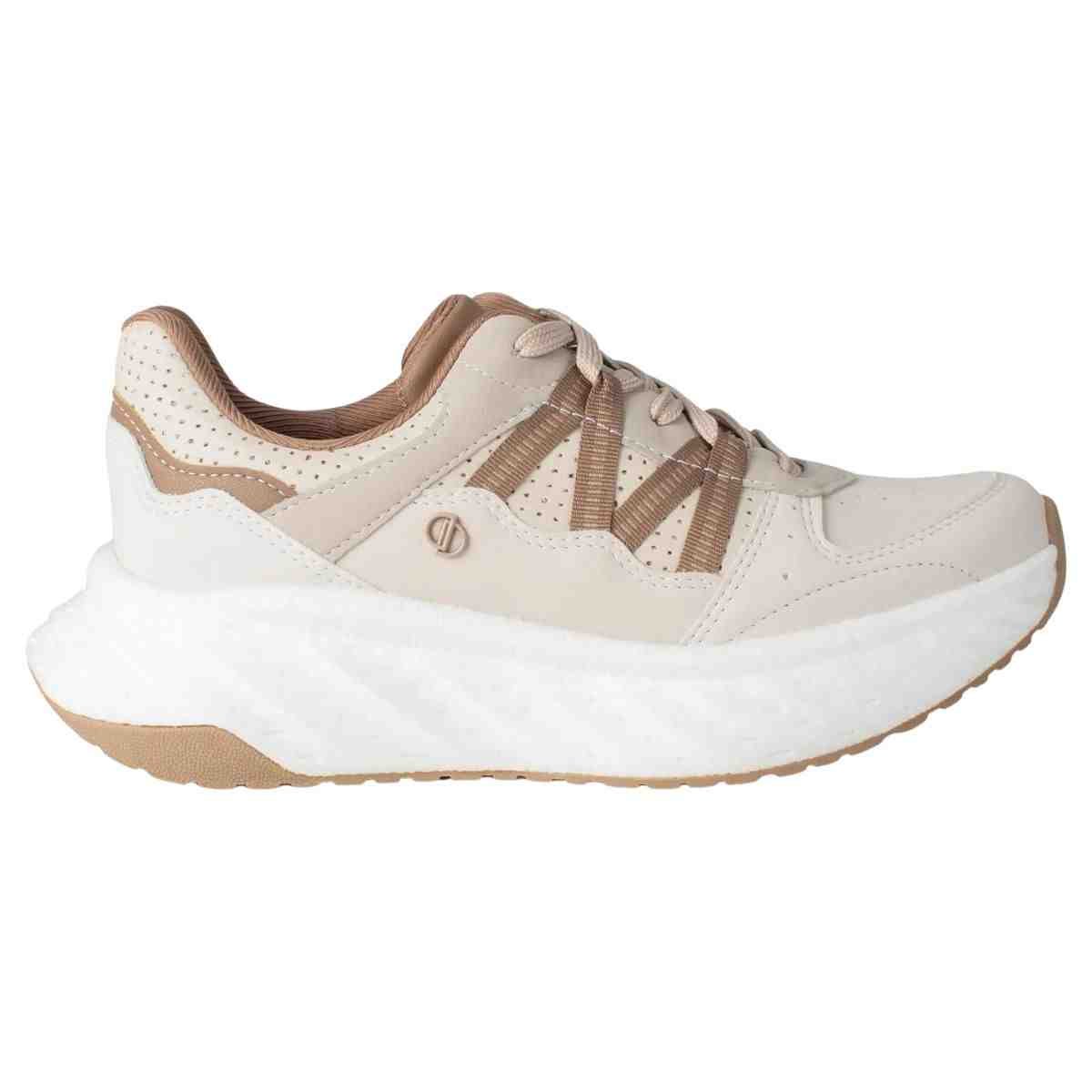 Tênis Casual Feminino Dakota Marfim Névoa
