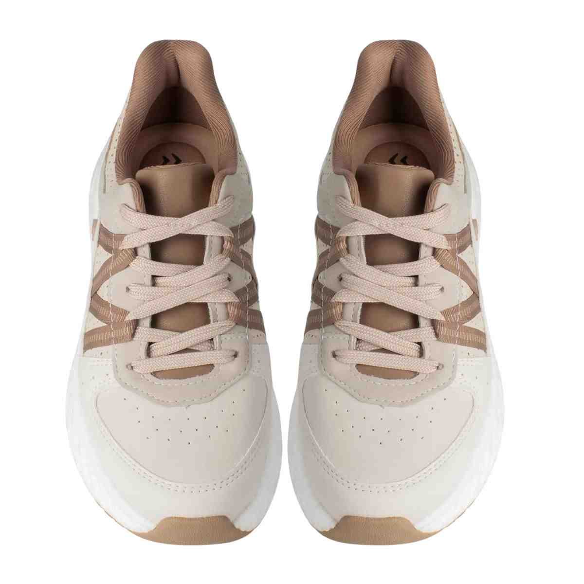 Tênis Casual Feminino Dakota Marfim Névoa Bege 6